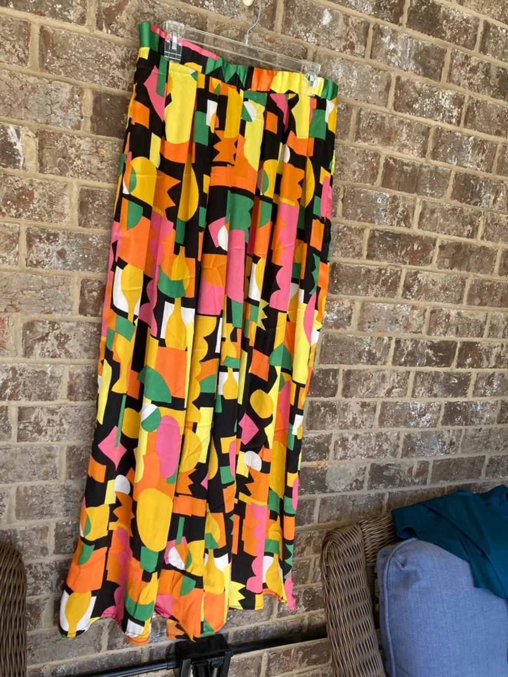 Live 4 Truth Wide Leg Pant NWT L Geometric Pattern - Picture 2 of 10